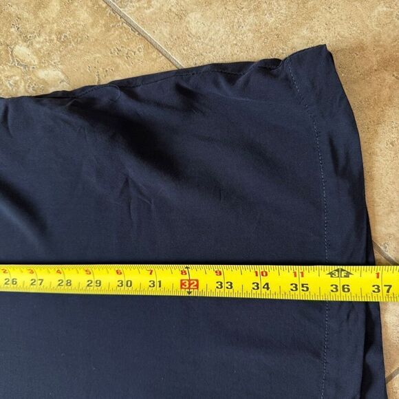 CP Shades Oversized Rayon Shirt Dress Womens Sz XS Navy Blue Pockets Minimalist - Picture 10 of 10